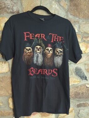 Disney Black 'Fear The Beards' Pirate Skull Graphic Tee